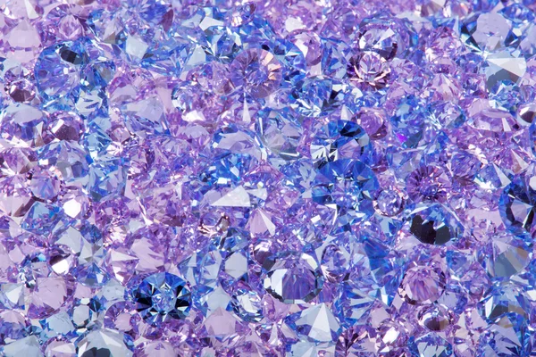 Blue shiny gems closeup photo — Stock Photo, Image