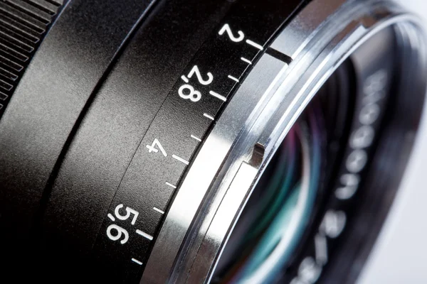 Eski lens işaretleme yakın çekim.