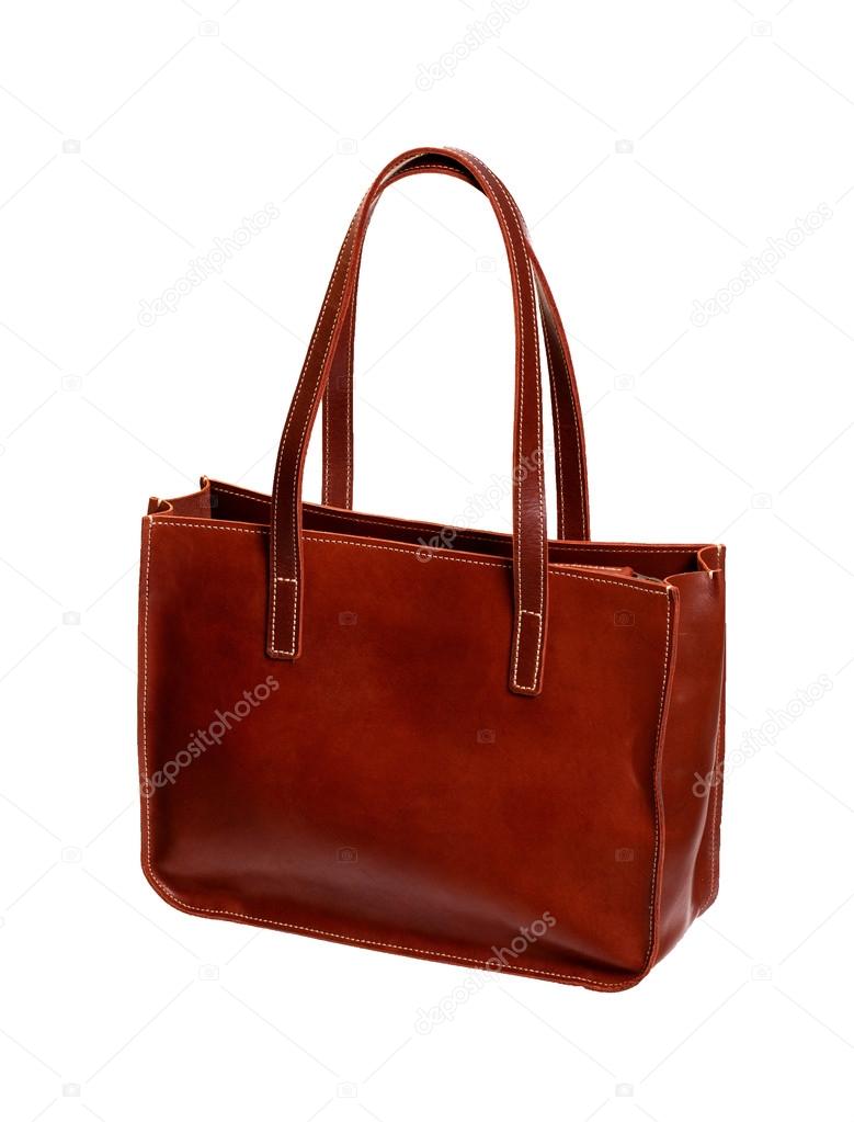 Nice elegant woman bag isolated on the white