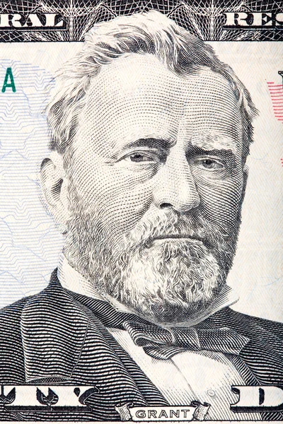 Ulysses S. Grant na padesát dolarové bankovky. — Stock fotografie