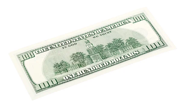 Stacked photo of 100 U.S. dollar bill. — Stock Photo, Image