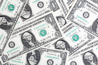 Bir dolar arka plan (para arka plan - Amerikan Doları)