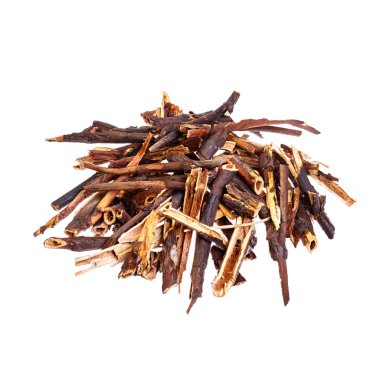 Kuru Comarum beyaz izole.