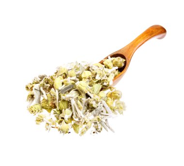 Tahta kaşık Limon otu.