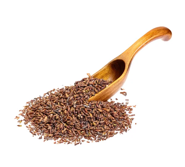 Tahta kaşık üzerinde kuru rowan.