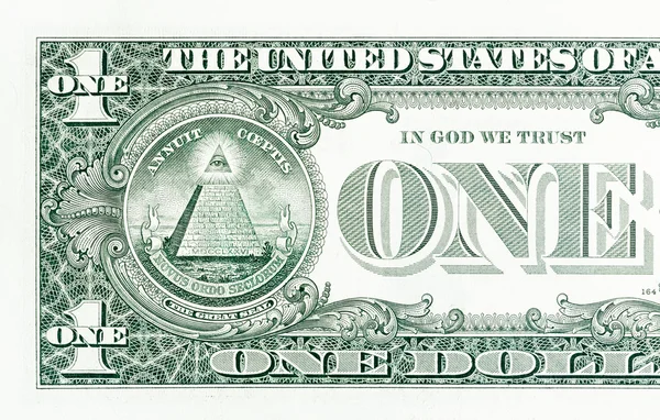 Jeden Dolar szczelnie-do góry. — Zdjęcie stockowe
