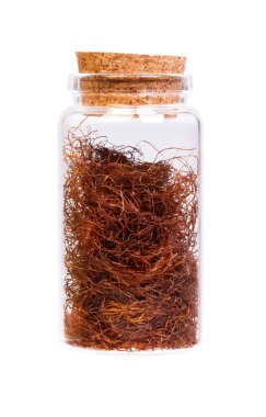 Mantar tıpa tıp kullanmak için bir şişeyle kuru Mısır çiçeklenir.