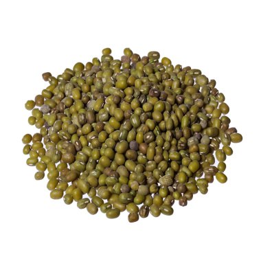 mAŞ fasulyesi üzerinde beyaz izole yığını