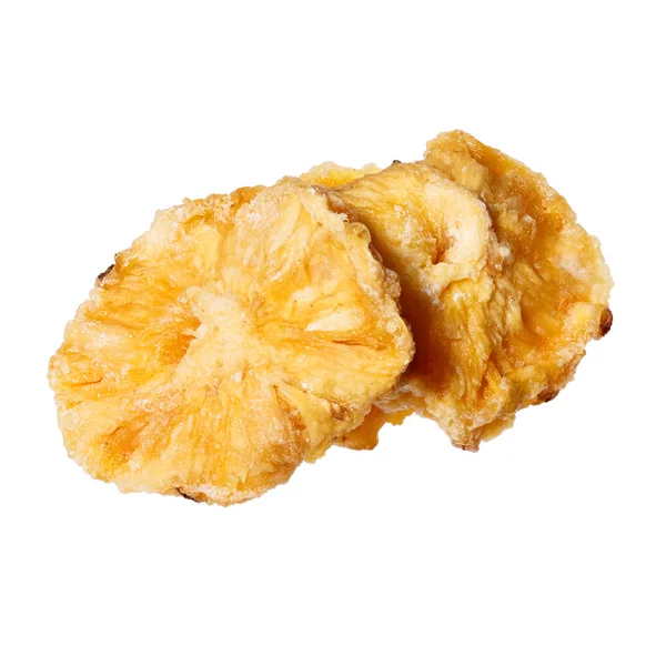 Dried pineapple isolated on white background. — Stock Photo, Image