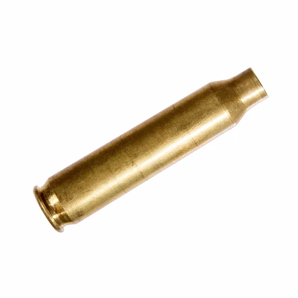 Närbild av en tom gevär bullet cartridge. — Stockfoto