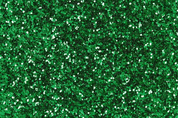 Green glitter background.