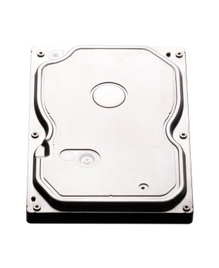 Disk sürücüsü beyaz arkaplanda izole edildi.