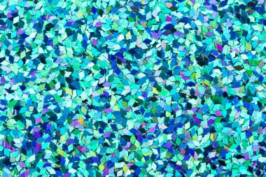 Yeni holografik ışıltı arka planı, lüks tasarım için mavi Noel dokusu. Yüksek çözünürlüklü fotoğraf.