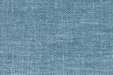 Yumuşak mavi renkte, berrak kesim kumaş dokusu. Yüksek çözünürlüklü fotoğraf.