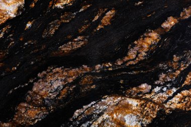 Mükemmel siyah magma granit deseni, yeni koyu renkli..