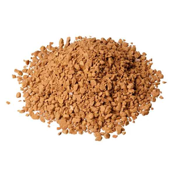 Beyaz arka plan üzerinde freeze kurutulmuş kahve (gurme kahve).