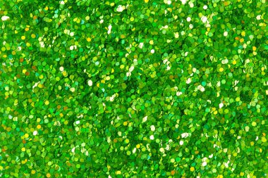 Yeşil glitter doku (arka plan).