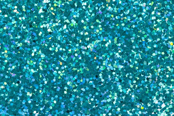 Cyan glitter for texture or background. — Stock Photo, Image