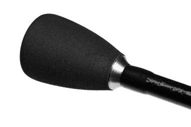 Bitişik uç üzerinde beyaz izole (iplik profeccional özel çubuk parçası).