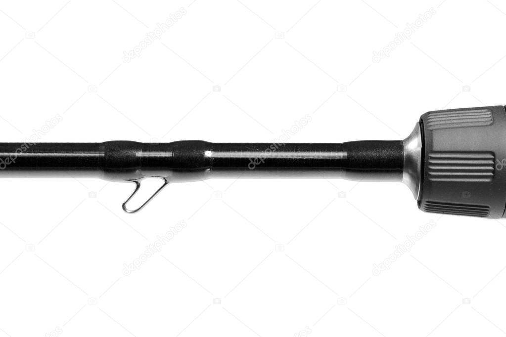 Hook Keeper (part of profeccional custom rod, spinning) isolated on white.