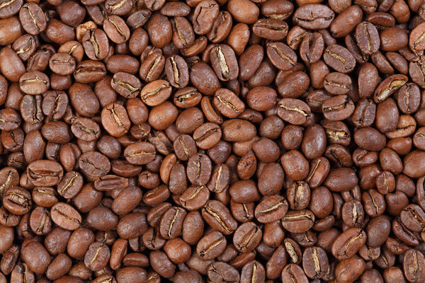 Texture of Colombia Excelso (gourmet coffee).