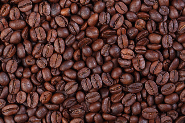 Texture of Colombia decaffenato (gourmet coffee).