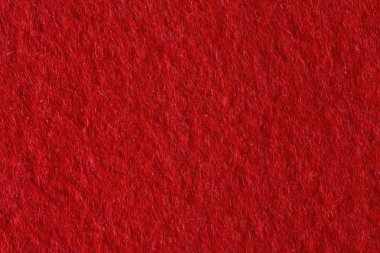 Kaba doku kırmızı keçe.