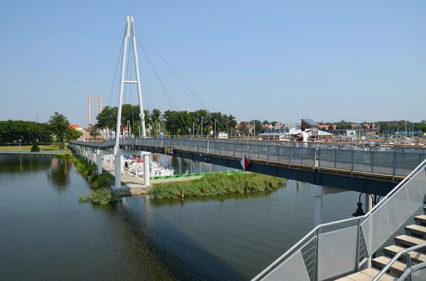 Brücke in Giżycko — Stockfoto