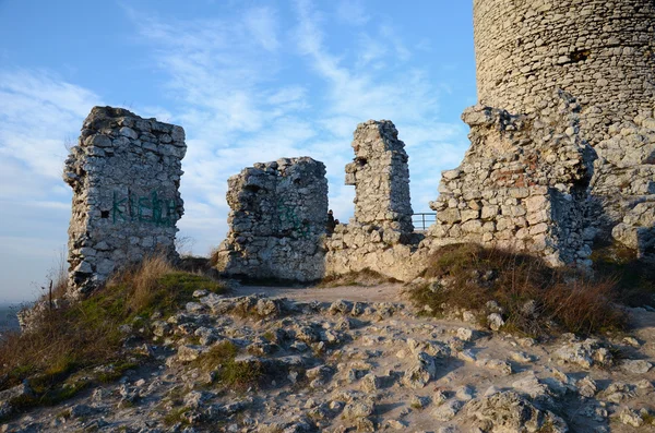 Ruiny zamku (Olsztyn w Polsce) — Zdjęcie stockowe