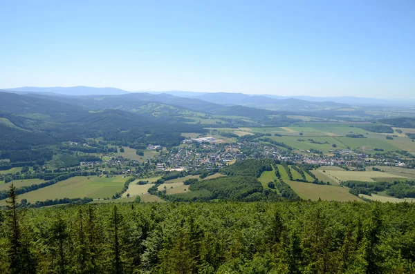 Vue de Zlate Hory, République tchèque — Photo