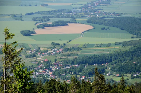 Pohled z Kopa Biskupa, Opava hory — Stock fotografie