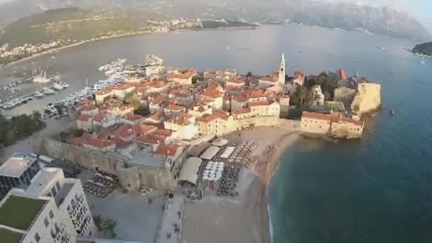 Montenegro, Budva, casco antiguo — Vídeos de Stock