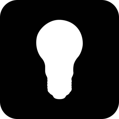 Siyah Kare Bildirim Simgesi, UI UX tasarımı için basit çizgi vektörü. Web sitesi ve mobil uygulama arayüzü ve navigasyon düğmesi simgesi