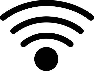 WiFi Vector Simgesi, UI UX tasarımı için basit çizgi vektörü. Web sitesi ve mobil uygulama arayüzü ve navigasyon düğmesi simgesi