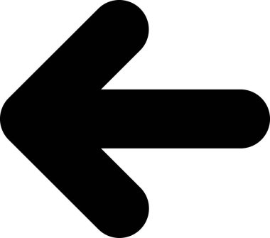 Simge Vektörü: Sol Ok, UI UX tasarımı için basit çizgi vektörü. Web sitesi ve mobil uygulama arayüzü ve navigasyon düğmesi simgesi