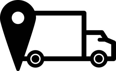 Vektör Simgesi - Yük Konumu, UI UX tasarımı için basit çizgi vektörü. Web sitesi ve mobil uygulama arayüzü ve navigasyon düğmesi simgesi