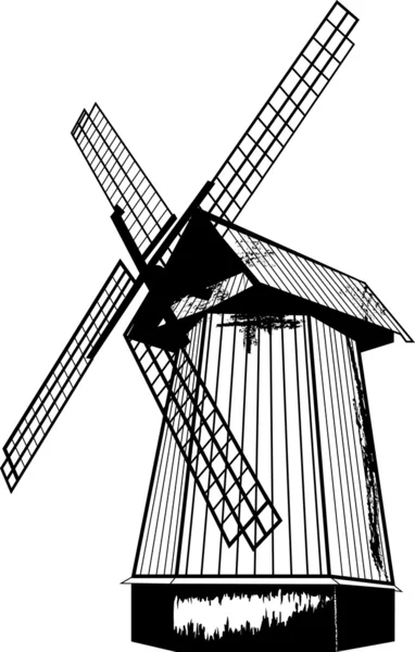 Windmill vector — Stock Vector
