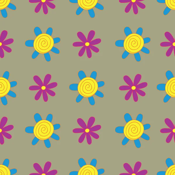 Eğlenceli çiçek tasarımı kusursuz bir tekrarlama düzeni yaratıyor. El sanatları projeleri, ambalaj ve ürün tasarımı, dekor projeleri, kumaş & tekstil baskısı ve daha fazlası için mükemmel.