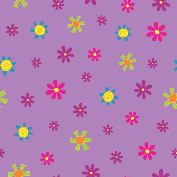 Ten Rozproszone Małe Kwiaty Bezszwowy Wzór Powtarzać Idealne Stosowania Projektach — Zdjęcie stockowe