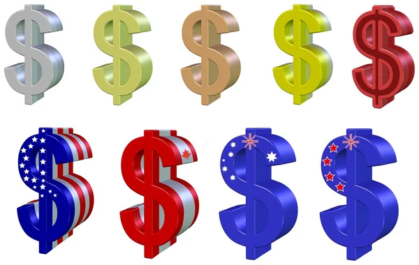 Set Dollars — Stock Photo, Image