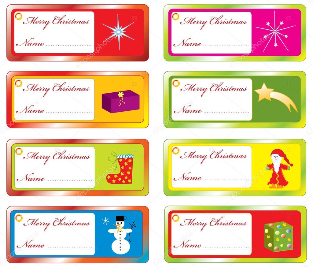 Set of Christmas sticker for home use