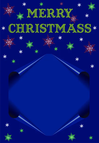 Frohe Weihnachten Postkarte — Stockfoto