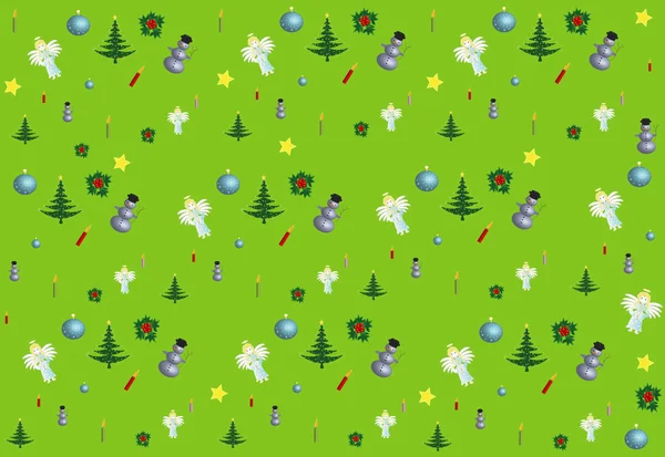 Childish Christmas background — Stock Photo, Image