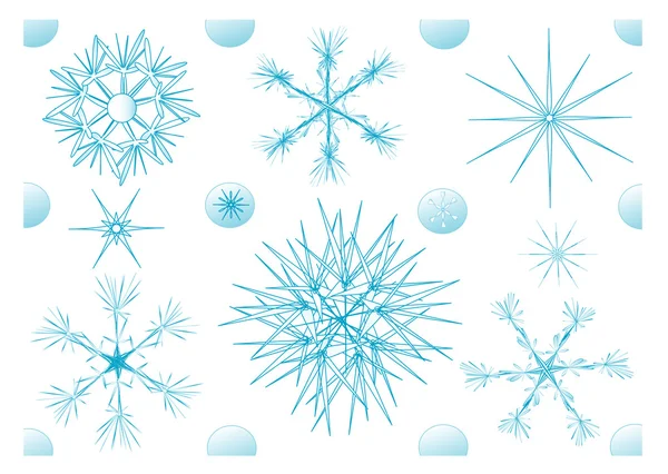 Flocons de neige, fond — Image vectorielle