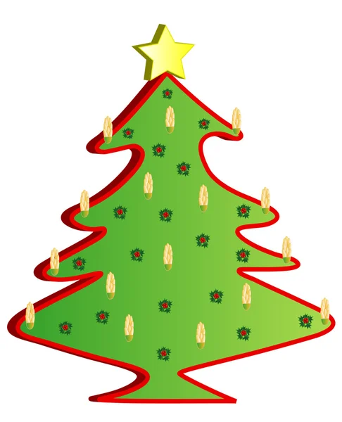 Árbol de Navidad — Vector de stock