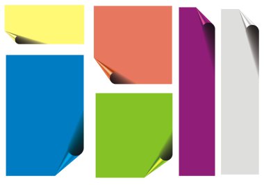 küçük renkli kağıtlar