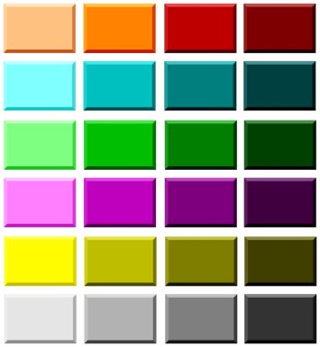 çok renkli düğmeler