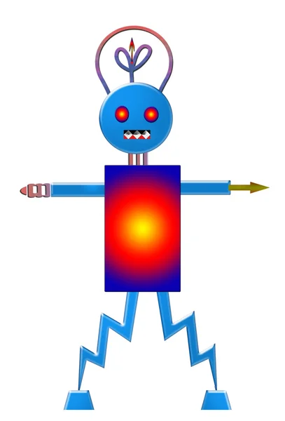 Jolly robot — Stock Photo, Image