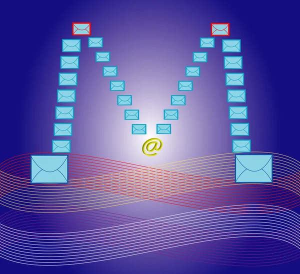 E-posta arka planı — Stok Vektör