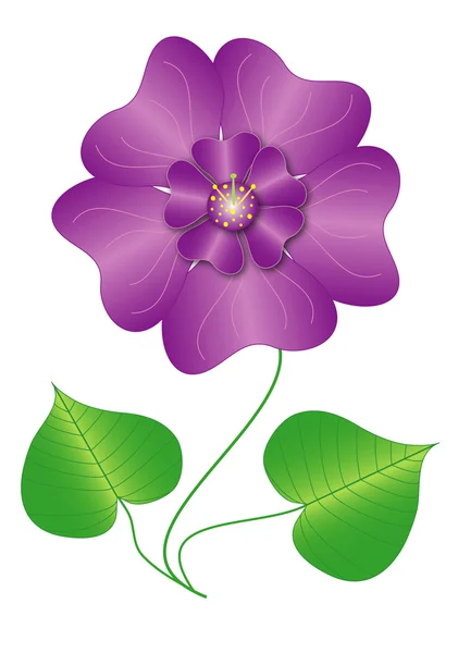 Kwiat fioletowy — Wektor stockowy